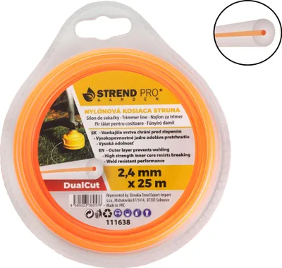 Produktbild von Trimmerfaden DualCut DBR 2,4 mm, L-25 m, rund 10 Stück