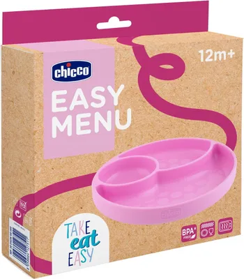 Produktbild von CHICCO | Kinderteller Verdreifachen- Silikon - Blau - Mit Saugnapf - Für selbstständiges Essen 12m+