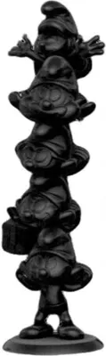 Produktbild von Die Schlümpfe Resin Statue Schlumpfsäule Black Edition 50 cm