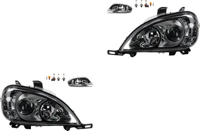 Zdjęcie produktu dla Johns, reflektory Osram Night Breaker Laser Set pasujące do Mercedes W163 M-Class 1638200328 1638200128 A1638200128 A1638200328 1638200428 1638200