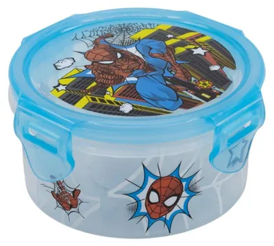 Produktbild von Spiderman Luftdichter Behälter - Brotdose Kinder Lunchbox Sandwichbox