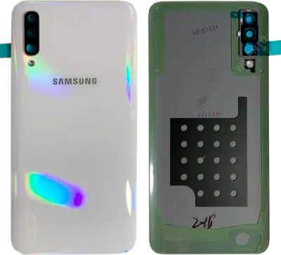 Produktbild von Samsung GH82-19229B Akkudeckel Deckel für Galaxy A50 A505F + Klebepad Weiß Neu
