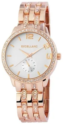 Image de Montre pour femme, modèle Excellanc, couleur rose doré, numéro 5