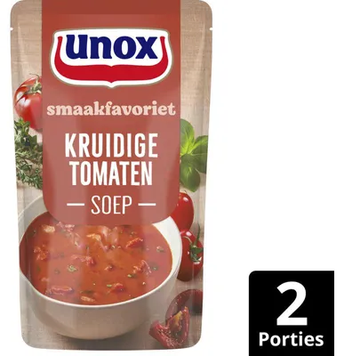 Produktbild von Unox Kruidige Tomatensoep 570 ml – Würzige, Praktische Tomatensuppe