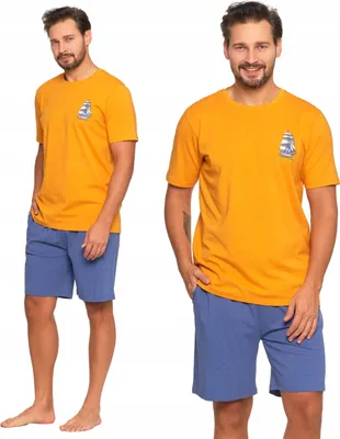 Produktbild von HERREN-PYJAMAS Zweiteiliges T-Shirt mit kurzen Ärmeln und Shorts MORAJ M