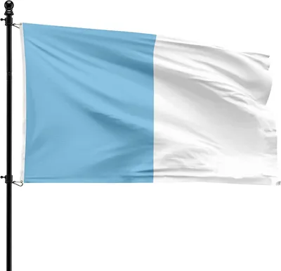Image de Drapeau communal d'Ukkel, 90 x 150 cm, en polyester, pour mât