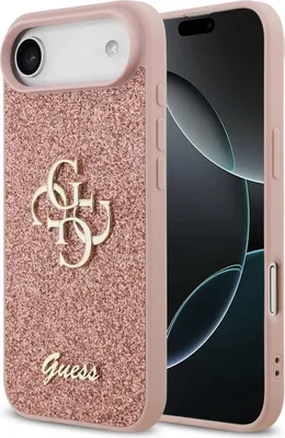 Obrázok produktu pre Guess – Fixed Glitter Big 4G puzdro na iPhone 17 Air – ružové