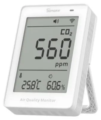 Produktbild von Sonoff AirGuard SAWF-08P Luftqualitätsmonitor, CO2-Messung, Display, WLAN