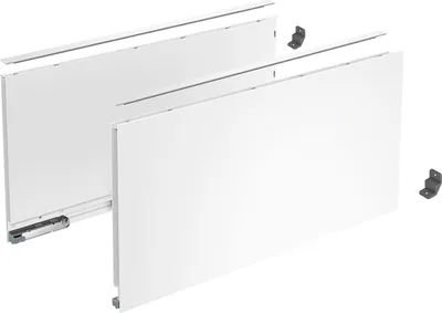 Image de Profilé latéral de tiroir AvanTech YOU, hauteur 251 mm x NL 350 mm, Blanc, gauche et droite - HETTICH - 9353410