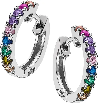 Image de Lotus Silver Créoles Argent 925 Boucles d'oreilles Femme JLP1993-4-1