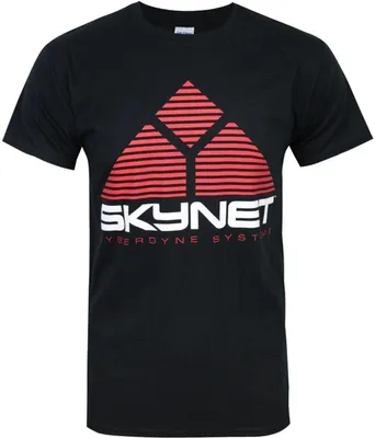 Produktbild von Terminator offizielles Herren Skynet Logo T-Shirt NS4964 (S) (Schwarz)