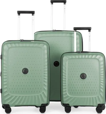 Produktbild von HAUPTSTADTKOFFER - Kotti - 3er Kofferset robuste Hartschale aus recyceltem PP-Material leichte Trolleys Polypropylen Hartschale, 4 Rollen, TSA-Schloss,Mint