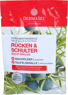 Produktbild von DERMASEL Totes Meer Badesalz Rücken & Schulter, 80 g Badezusatz