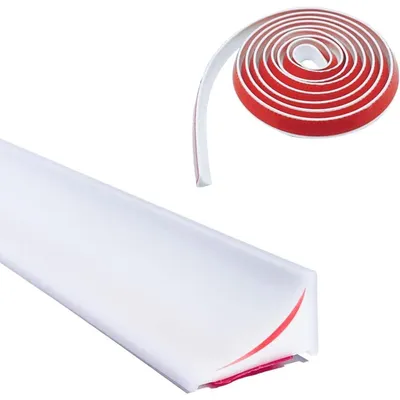 Obrázek produktu pro Samolepicí těsnící lišta do sprchy, 6 metrů x 20 mm, bílá, silikonový kaučuk