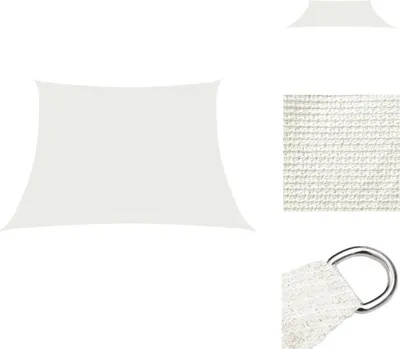 Produktbild von vidaXL Sonnensegel 160 g/m² Weiß 3/4x3 m HDPE -  Sonnenschirme & Sonnenschutze