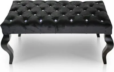 Obrázok produktu pre Chesterfield stolička Osmanská stolička Okrúhla stolička Podnožka Chaise Poufa New MANCHESTER70