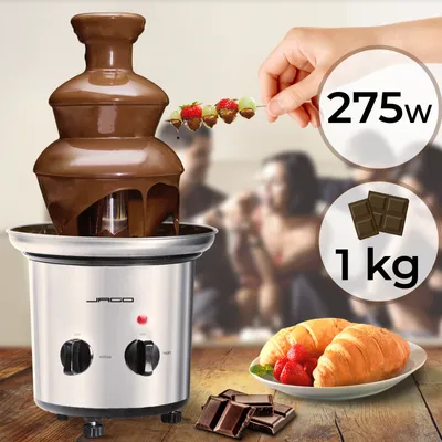 Obrázek produktu pro Jago Čokoládová fontána 275 W, stříbrná