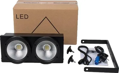 Obrázok produktu pre Divadelné osvetlenie, 200W, DMX LED blinder, LED COB RGBWA UV, zástrčka EÚ
