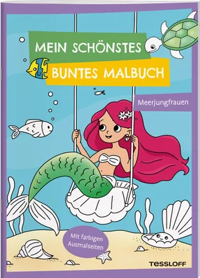 Produktbild von Mein schönstes buntes Malbuch. Meerjungfrauen