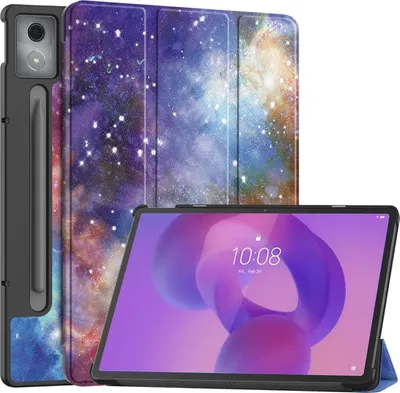 Produktbild von Für Lenovo Idea Tab Pro 3folt WakeUP Smart Cover Tasche Hülle Milchstraße Design