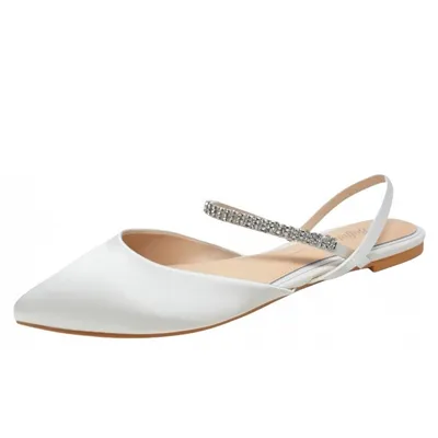 Image de Ballerines à lanières EMILIA, taille:36, choix de couleurs:blanc