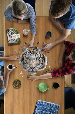 Produktbild von MADD CAPP Shape Puzzle Mini - weisser Tiger 300 Teile
