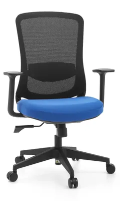 Produktbild von hjh OFFICE Home Office Bürostuhl Sedito Schreibtischstuhl mit Armlehnen Stoff / Netzstoff Drehstuhl