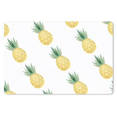 Produktbild von MuchoWow® Schreibtischunterlage Ananas - Obst - Muster 60x40 cm - XXL Mauspad - Großes Mauspad