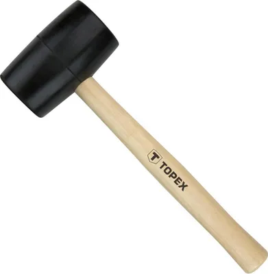 Produktbild von Gummihammer 50 mm/340 g, Holzstiel