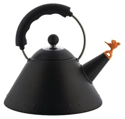 Image de Alessi Kettle Bird Shpd Whistle,Black (Art.-Nr. 9093 BB, EAN 8003299496662)