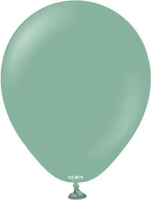 Zdjęcie produktu dla Balony lateksowe Kalisan Retro Sage, zielony, 30 cm, 100 szt.