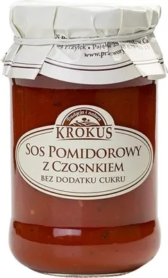 Produktbild von TOMATEN-KNOBLAUCH-SOßE OHNE ZUSATZZUCKER 340 g – KROKUS