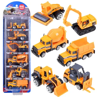 Produktbild von Metall-Baufahrzeuge 6-teiliges Set ZA3505