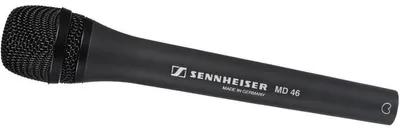 Zdjęcie produktu dla Sennheiser MD 46, mikrofon sceniczny, 40–18 000 Hz, 350 Ω, 2 mV/Pa, 1000 Ω, charakterystyka kardioidalna