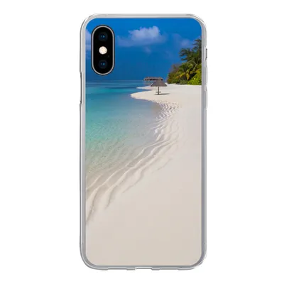 Produktbild von MuchoWow® Handyhülle Schutzhülle Hülle für iPhone X Meer - Strand - Sommer Silikon Softcase Handy Hülle - Handyhülle