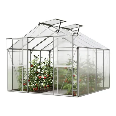 Produktbild von Gewächshaus Orchidee 4 Alu-Rahmen 256x256 cm Polycarbonat Platten
