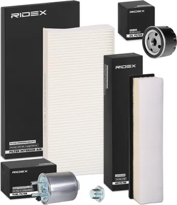 Produktbild von RIDEX Filterset Inspektionspaket Filtersatz für RENAULT TWINGO II (CN0)