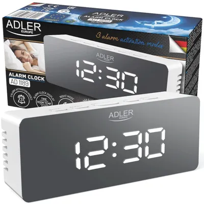 Obrázok produktu pre Adler | AD 1189W | Budík | W | Biela | Funkcia budíka