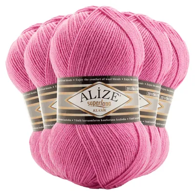 Strickgarn ALIZE SUPERLANA KLASIK 178 bubblegum