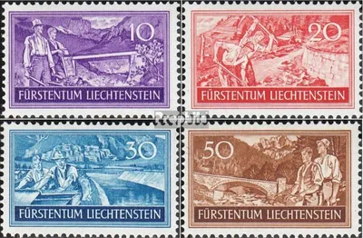 Produktbild von Briefmarken Liechtenstein 1937 Mi 152-155 (kompl.Ausg.) postfrisch Arbeitsbeschaffung