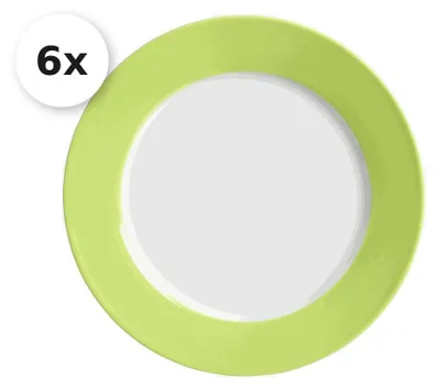 Produktbild von 6er Dessertteller / Frühstücksteller 20cm Doppio grün
