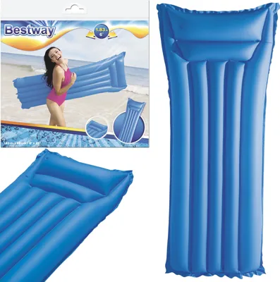 Zdjęcie produktu dla Materac dmuchany Bestway "Matte Finish", 183x69 cm - 4 kolory (różowy, zielony, żółty, niebieski); 44007
