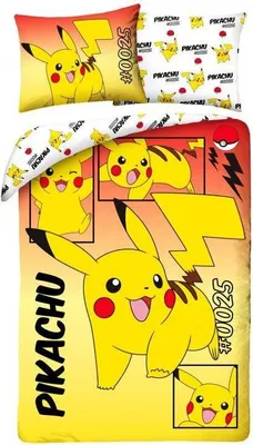 Immagine prodotto di Pokémon Pikachu Bettbezug 140 x 200 cm (70 x 90 cm)
