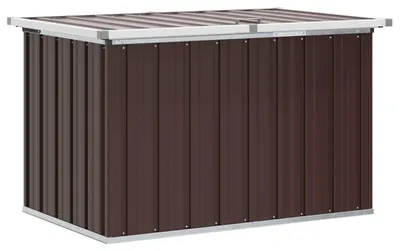 Zdjęcie produktu dla Skrzynia ogrodowa do przechowywania, brązowa, 109x67x65 cm