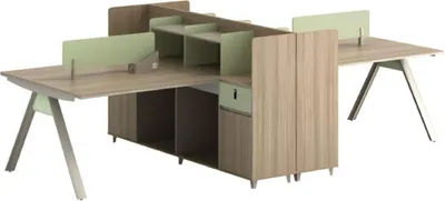 Produktbild von Schreibtisch Co Working Tisch Teambürotisch Gemeinschaftsschreibtisch 4 Personen