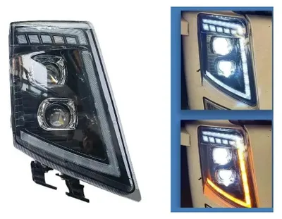 Image de Phare avant droit à LED avec feux de jour (DRL), feux de croisement et feux de route, ainsi que clignotants, pour camions Volvo FH13, FH16, FM460 et FH500