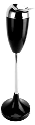 Produktbild von Höhenverstellbarer Standaschenbecher 58-95 cm mit Deckel, moderner Metallaschenbecher für Terrasse, Balkon und Zuhause