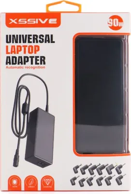 Zdjęcie produktu dla uniwersalny zasilacz do laptopa 90 W z wymiennym kablem ze złączem Plug&Play