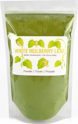 Produktbild von Weißes Maulbeerblatt-Pulver, Weißes Maulbeerblatt Pulver, Morus Alba 300G