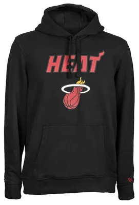 Image de Sweat à Capuche NBA Miami Heat New Era Team logo Noir pour Homme